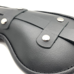 The Red Masque en cuir rembourré Blind Up Noir